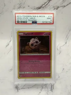 Pokemon PSA 9 JIGGLYPUFF 14/18 - 2019 DETECTIVE PIKACHU HOLO - (MINT) - Image 1