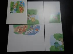 Pokemon JP Post Promo Postcard Pikachu Mew Charmander Squirtle Bulbasaur #5654 - Image 1