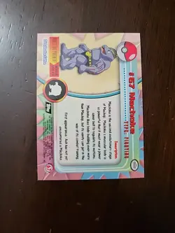 NM! FLAMES HOLO Foil #67 Machoke Series 1 Topps Pokemon Black Label - Image 2