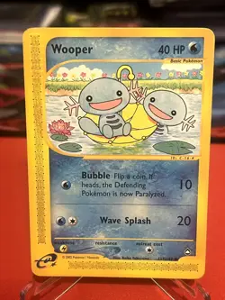 Wooper 117 Common Aquapolis Pokemon Moderately Played - Image 1