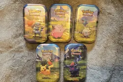 Pokemon TCG Ascended Heroes Mini Tin Full Set x5 Sealed - Image 1