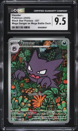 CGC 9.5 Pokemon Haunter 027 Full Art Black Star Promo Mega Gengar EX Deck - Image 1