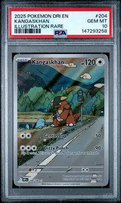 Kangaskhan 204/182 PSA 10 Destined Rivals Pokemon TCG Illustration Rare - Image 1