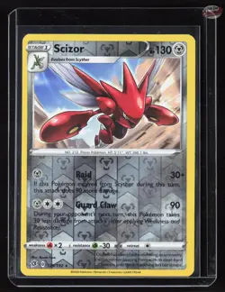 Scizor Rebel Clash 128/192 Reverse Holo - NM - Image 1