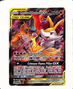 Pokemon TCG Charizard & Braixen GX Black Star Promo SM230 Holo - PROMO - Image 1