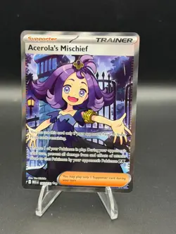 Acerola's Mischief 165/132 Ultra Rare Mega Evolution Pokemon Near Mint - Image 1