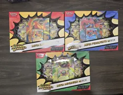 Pokemon 3x Ascended Heroes Mega ex Box Set Meganium | Emboar | Feraligatr New - Image 1