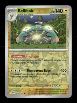 Bellibolt 078/197 Obsidian Flames Reverse Holo NM/M Pokemon - Image 1