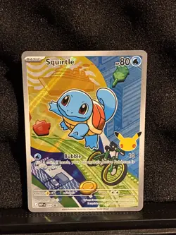 2026 Pokemon Squirtle 039 First Partner Illustration Full Art Holo Promo - Image 1