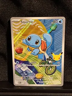 2026 Pokemon Squirtle 039 First Partner Illustration Full Art Holo Promo - Image 3