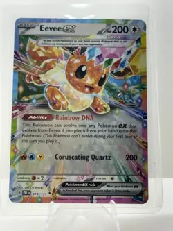 Pokemon Eevee ex 075/131 SV Prismatic Evolutions Holo Double Rare English 200 HP - Image 1