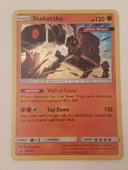 Pokemon TCG Stakataka SM209 Sun & Moon Holo Black Star Promo 2019 Cosmos - Image 3