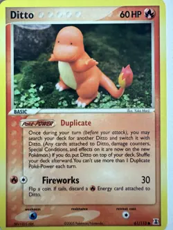 Pokemon Ditto Charmander 61/113 EX Delta Species 2005 NM/LP - Image 1
