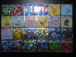 Pokemon Wafer Promo Holo Sticker Complete x24 Rayquaza Pikachu Moltres etc #4027 - Image 1