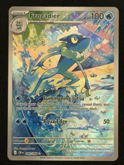 Pokemon TCG Frogadier 89/86 IR Chaos Rising Illustration Rare Near Mint - Image 1