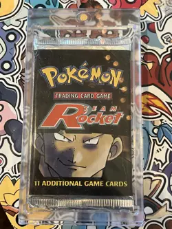 1999-2000 Pokemon Team Rocket Unlimited Booster Pack Factory Sealed - Image 1