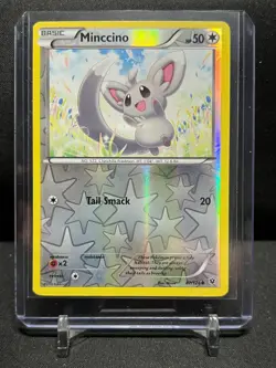 Minccino 87/124 Reverse Holo Pokemon 2016 Fates Collide LP - Image 1