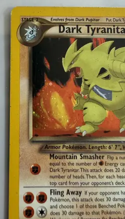 Dark Tyranitar - 11/105 - Pokemon Neo Destiny Unlimited Holo MP/EX - Image 3