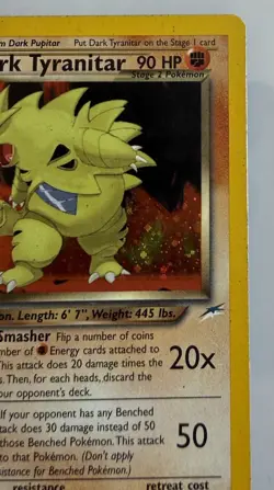 Dark Tyranitar - 11/105 - Pokemon Neo Destiny Unlimited Holo MP/EX - Image 4