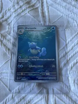 Pokemon TCG Wartortle Scarlet & Violet-151 171/165 Holo Illustration Rare - Image 1