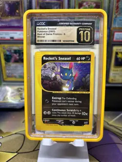 Pokemon Rockets Sneasel Stamped Winner Game Promo #5 CGC Pristine 10 - Image 1