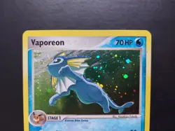 Pokemon - Vaporeon 6/17 Rare Holo Pop Series 3 with Swirl - Image 2