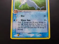 Pokemon - Vaporeon 6/17 Rare Holo Pop Series 3 with Swirl - Image 4