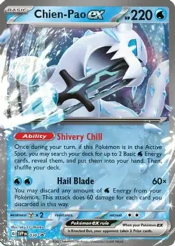 1x Chien-Pao ex - SVP030 - Holo - SVP Black Star Promos NM-Mint Pokemon SV Black - Image 1