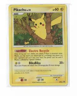 Pikachu Pokemon Diamond & Pearl Black Star Promo #DP16 2007 RARE - Image 1