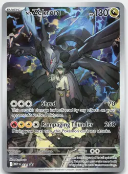 N's Zekrom 031 Holo Promo ME: Mega Evolution Promo Pokemon Near Mint - Image 1