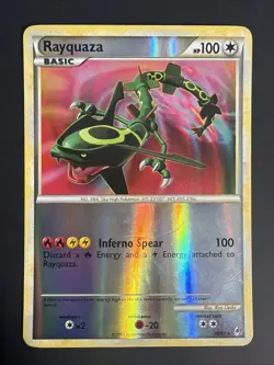 Pokemon TCG Rayquaza 20/95 Call of Legends Reverse Holo Rare English 2011 MP - Image 1