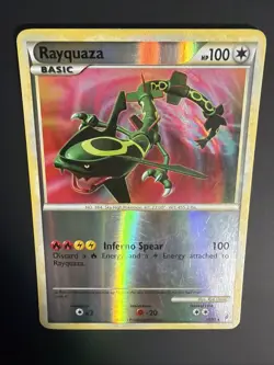 Pokemon TCG Rayquaza 20/95 Call of Legends Reverse Holo Rare English 2011 MP - Image 3