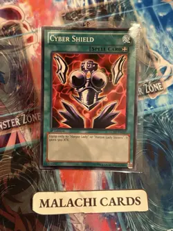 Yugioh x1 Cyber Shield (Common LCJW-EN105 1st Ed) (Light Play!) - Image 1