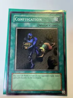 YuGiOh! Confiscation | MRL-038 | Unlimited Edition | Super Rare | LP-MP - Image 3