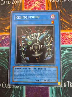 Yu-Gi-Oh! Relinquished MC1-EN003 Limited Secret Rare Moderately Played - Image 1
