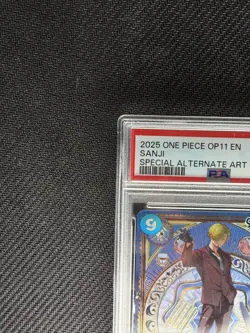 2025 One Piece OP11 Sanji SP Alternate Art PSA 9 - Image 2
