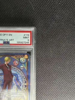 2025 One Piece OP11 Sanji SP Alternate Art PSA 9 - Image 3