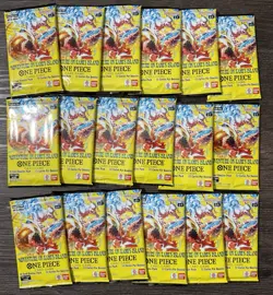 Lot Of 18 : One Piece TCG OP15 Adventure on Kami's Island Booster Packs English - Image 1