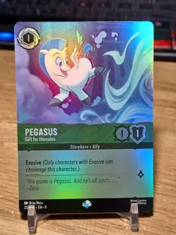 Disney Lorcana Fabled Pegasus Gift For Hercules Cold Foil Epic 212/204 - Image 1