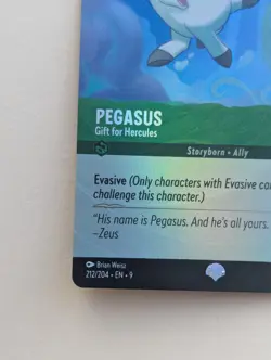 Pegasus - Gift for Hercules EPIC 212/204 Fabled Holo Foil Disney Lorcana TCG - Image 2