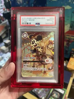 Disney Lorcana Mickey Mouse Brave Little Prince Iconic 242/204 Fabled PSA 10 GEM - Image 1