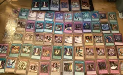 66 Regular Konami Yugioh cards lot with cyber jar,dark magician,and more - Image 1