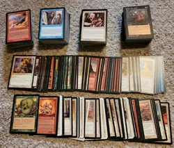 500 VINTAGE Magic the Gathering Cards Bulk Lot C/U Only 1994-2003 Old MTG - Image 1