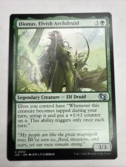 Dionus, Elvish Archdruid (Anime) M/NM MTG Foundations Jumpstart - Image 1