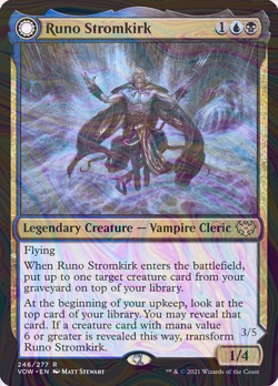 Foil Runo Stromkirk // Krothuss, Lord of the Deep - Innistrad: Crimson Vow | MTG - Image 1