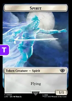 MTG Spirit Lord of the Rings Token Token Creature Spirit NM - Image 1
