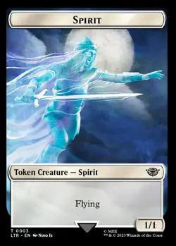 MTG Spirit Lord of the Rings Token Token Creature Spirit NM - Image 2