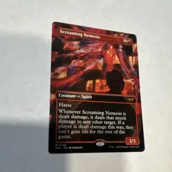 MTG Screaming Nemesis Borderless Duskmourn: House of Horror Mythic 0348 - Image 2