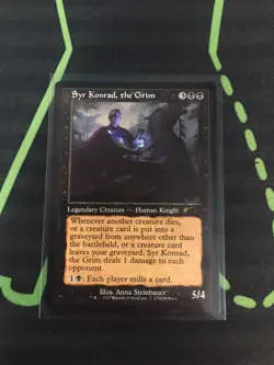 MTG Magic The Gathering Syr Konrad, The Grim Retro Frame Promo Commander - Image 1