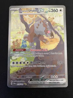 Pokemon TCG Bloodmoon Ursaluna ex 216/167 SIR Twilight Masquerade NM/M - Image 1